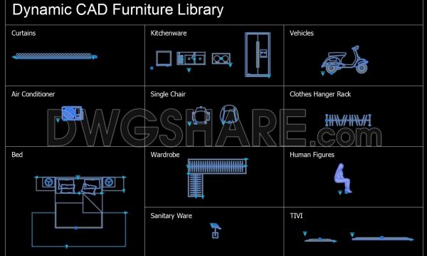 12 months ago
                

                
             11,30370. Dynamic CAD Furniture  Blocks Library Free Download